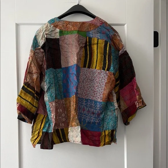 Patchwork Multi-Color Women's Jacket - Picture 2 of 2